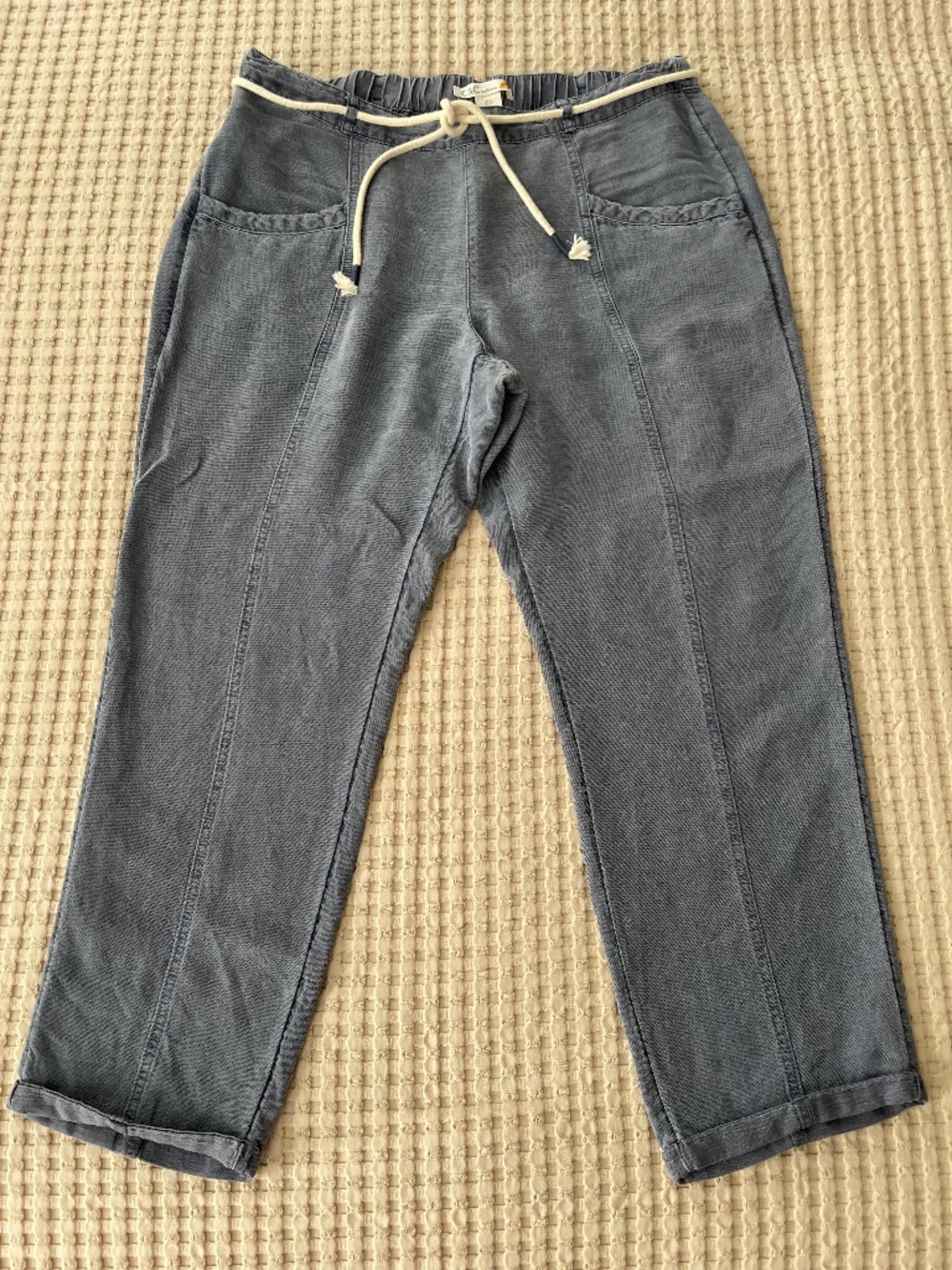 C&C California Gray Linen Lyocell Pants Women's Size L